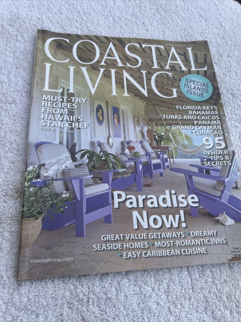 Coastal Living Magazine January February 2009 Back Issue